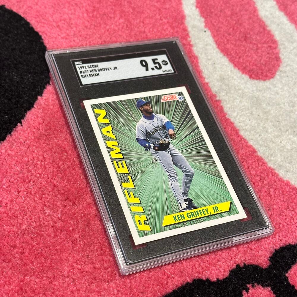 Ken Griffey Jr. – 1991 Score Rifleman #697 – PSA 9 Mint – As Pictured